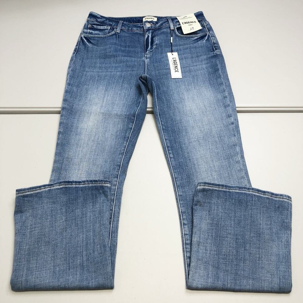 L'AGENCE Cara Low Rise Bootcut Jeans Women's Blue Size 29 NWT